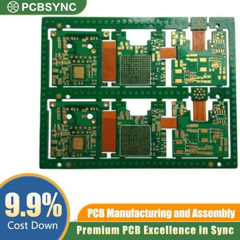 PCBSync 10 Layer Rigid-Flex with 4 Layer Flexible PCB