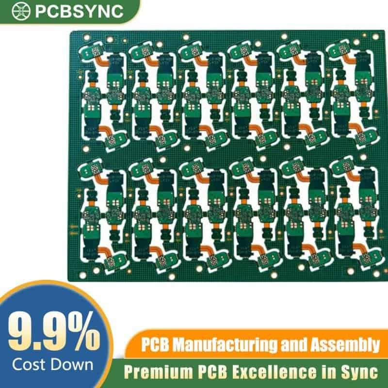PCBSync Automotive Radar Rigid-Flex PCB with Rogers Material