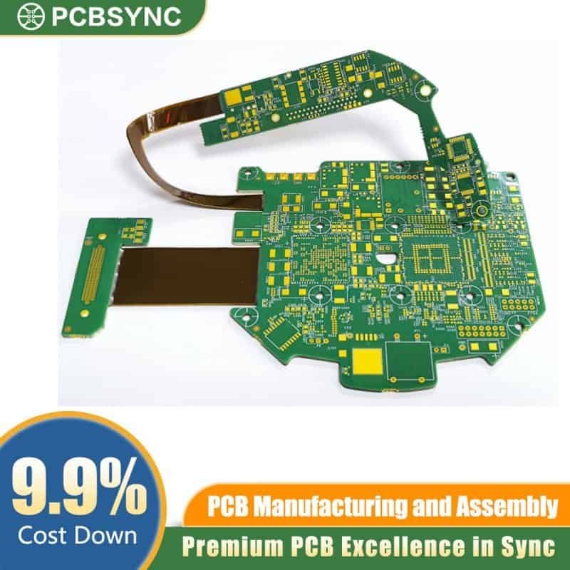 PCBSync Fine Line Rigid-Flex PCB (3 mil Trace Space) with ENIG