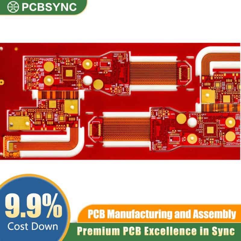 PCBSync HDI 4-Layer Rigid-Flex PCB with Stacked Vias
