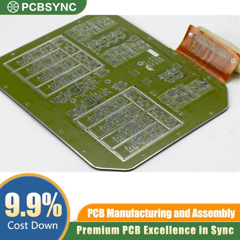 PCBSync HDI 6-Layer Rigid-Flex PCB with Staggered Microvias PCBSync HDI 6-Layer Rigid-Flex PCB with Staggered Microvias