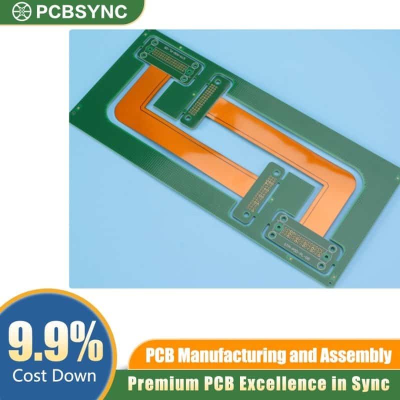 PCBSync Heavy Copper Rigid-Flex PCB (3 oz) with ENIG