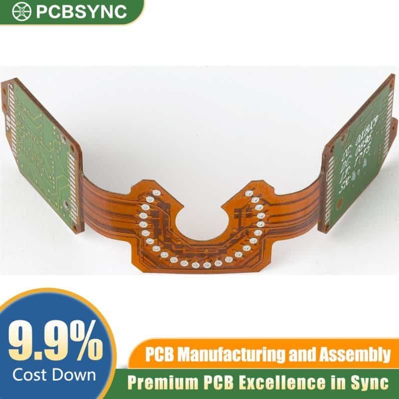 PCBSync Implantable-Grade Rigid-Flex PCB with Hard Gold