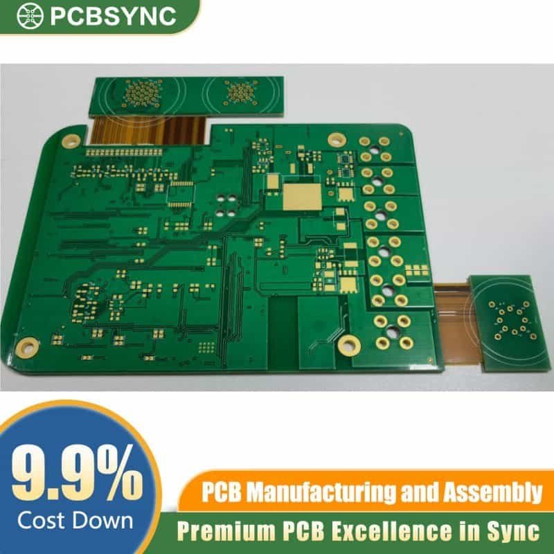 PCBSync Industrial IoT Sensor Rigid-Flex PCB with ENIG
