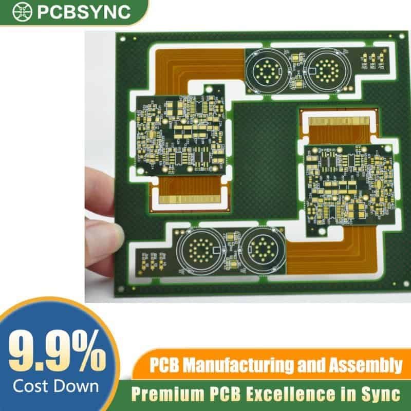 PCBSync LED Rigid-Flex PCB with Stiffener and ENIG