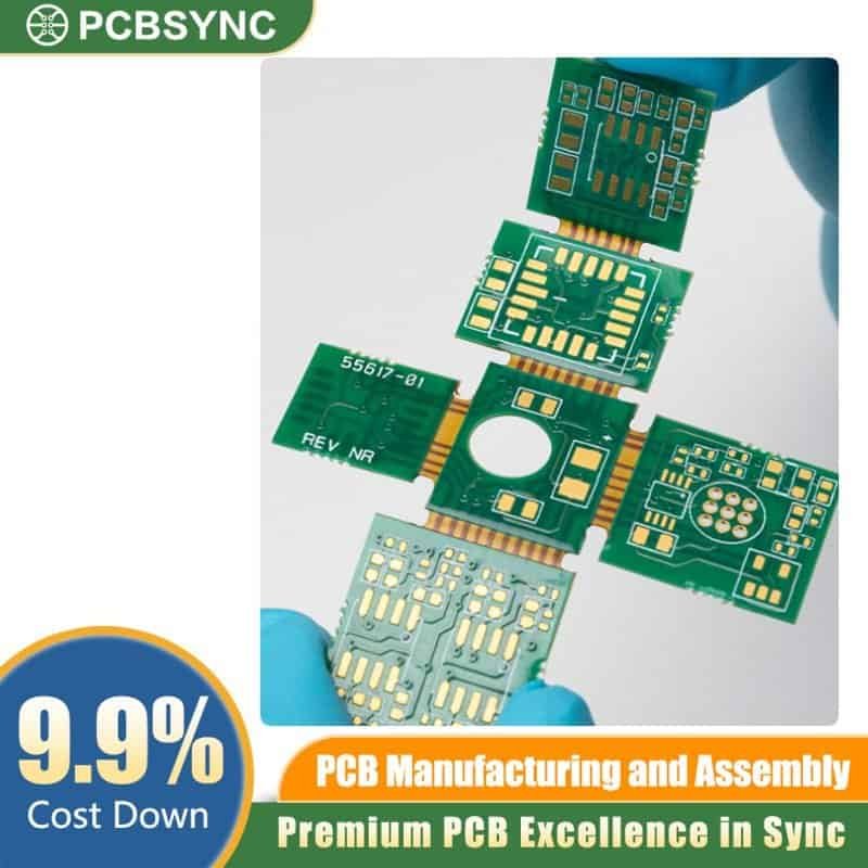 PCBSync Optical Module Rigid-Flex PCB with Hard Gold