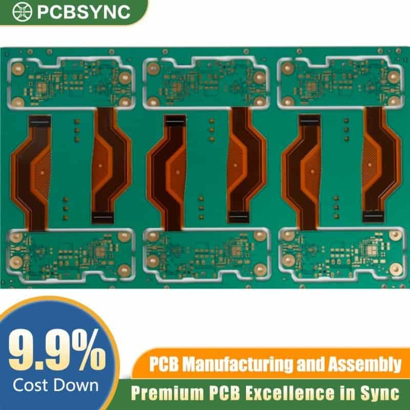 PCBSync Patient Monitoring Rigid-Flex PCB with ENIG