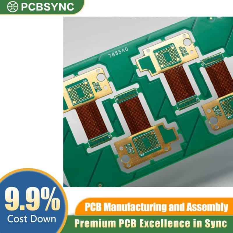 PCBSync RF Rigid-Flex PCB with Rogers RO4350 Material