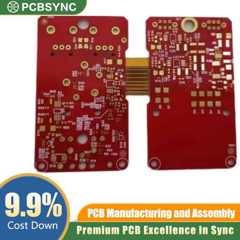 PCBSync Rigid-Flex PCB with 1 oz Copper and ENIG