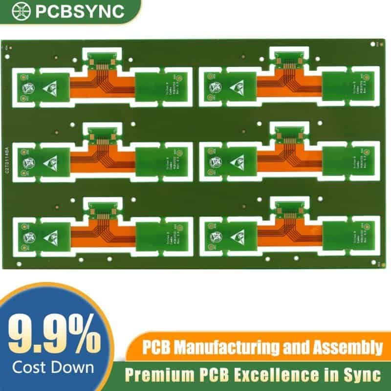 PCBSync Rigid-Flex PCB with EMI Shielding Layer and ENIG