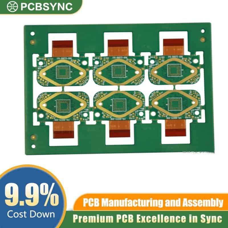 PCBSync Rogers Ultralam 2000 Rigid-Flex PCB with ENIG