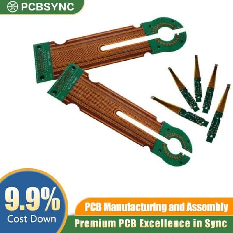 PCBSync Wearable Rigid-Flex PCB with PI Stiffener and ENIG