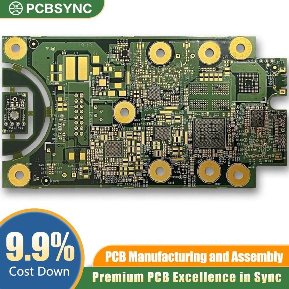 PCBSYNC 12 Layer 50u' Hard Gold PLating PCB PCBSYNC 12-Layer 50μ" Hard Gold Plating PCB