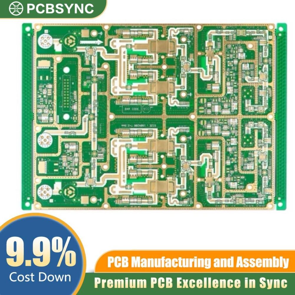 PCBSYNC ROGERS RO4835IND LoPro 0.5mm 0.5oz ENIG 2-Layer Industrial IoT RF Board PCBSYNC ROGERS RO4835IND LoPro 0.5mm 0.5oz ENIG 2-Layer Industrial IoT RF Board