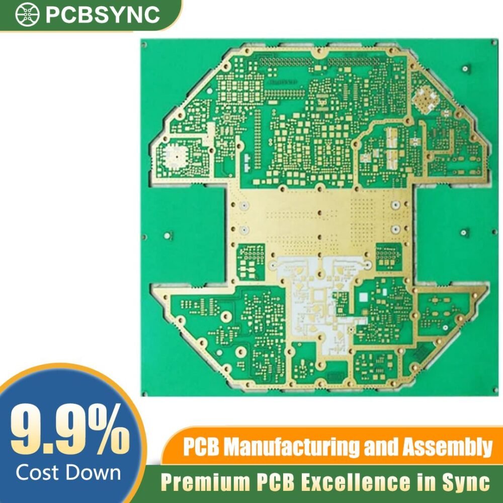 PCBSYNC Rogers RO4003C 1.0mm 2oz ENIG 6-Layer GPS Navigation PCB PCBSYNC Rogers RO4003C 1.0mm 2oz ENIG 6-Layer GPS Navigation PCB