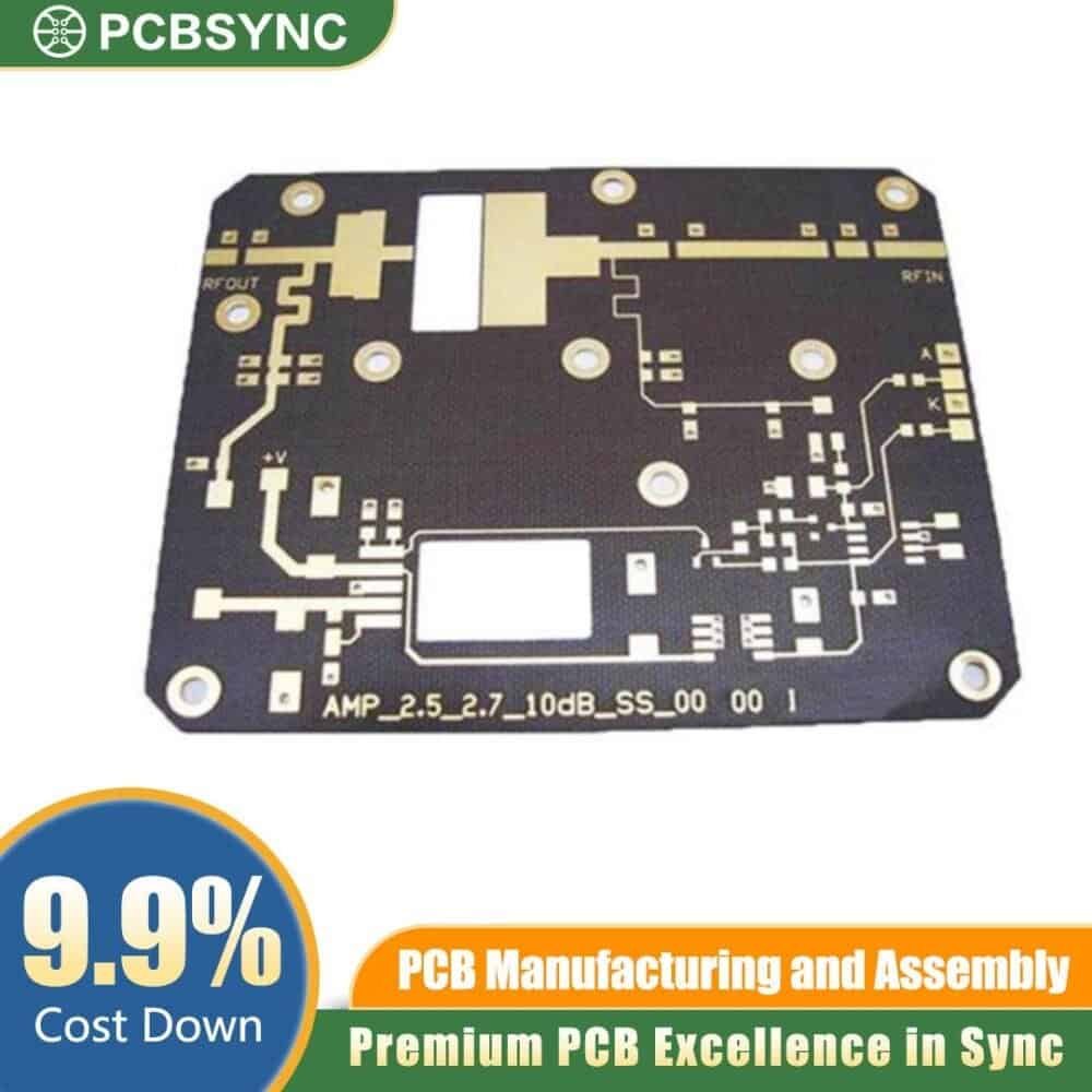 Arlon AR450 Microwave PCB DK 4.50 4-Layer Power Amplifier Arlon AR450 Microwave PCB DK 4.50 4-Layer Power Amplifier