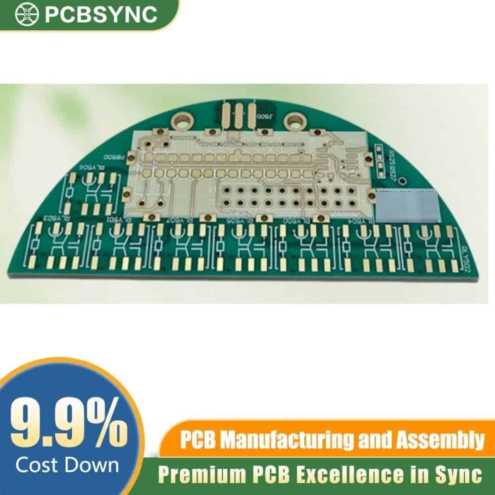 RO3006 0.5mm 1oz ENIG 2-Layer Compact Aerospace Antenna PCB RO3006 0.6mm 2oz ENIG 4-Layer Aerospace Telemetry PCB