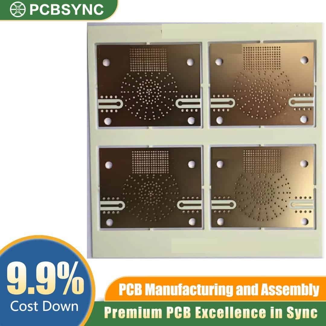 RO3010 0.5mm 12oz Hard Gold 6-Layer Miniature Satellite Transceiver PCB