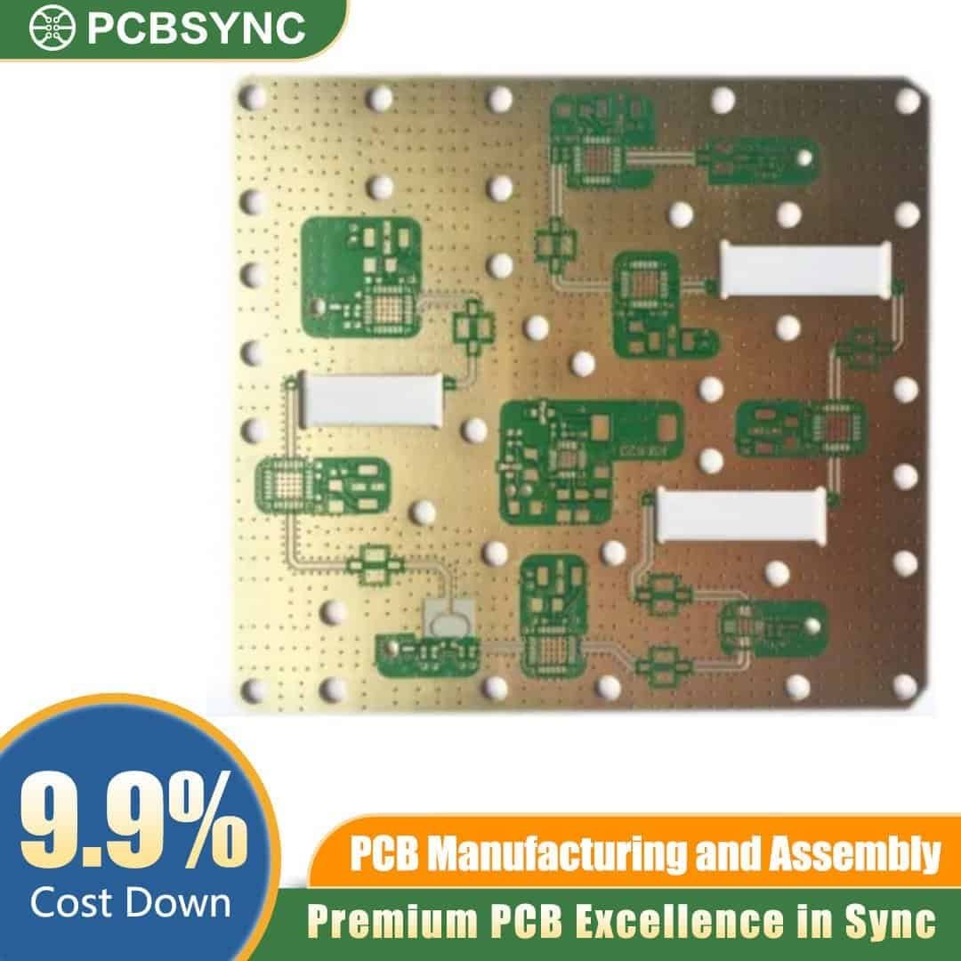 RO3010 1.2mm 2oz ENIG 8-Layer Smart City Sensor Network Board