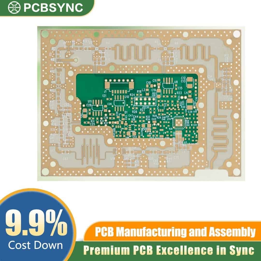RO3010 1.8mm 12oz ENIG 8-Layer Telecom Synchronization Equipment Board