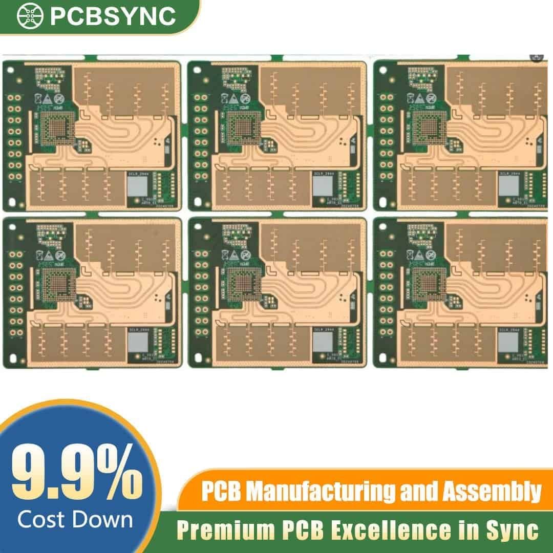 RO3010 1.8mm 3oz Immersion Silver 12-Layer Distributed Antenna System PCB