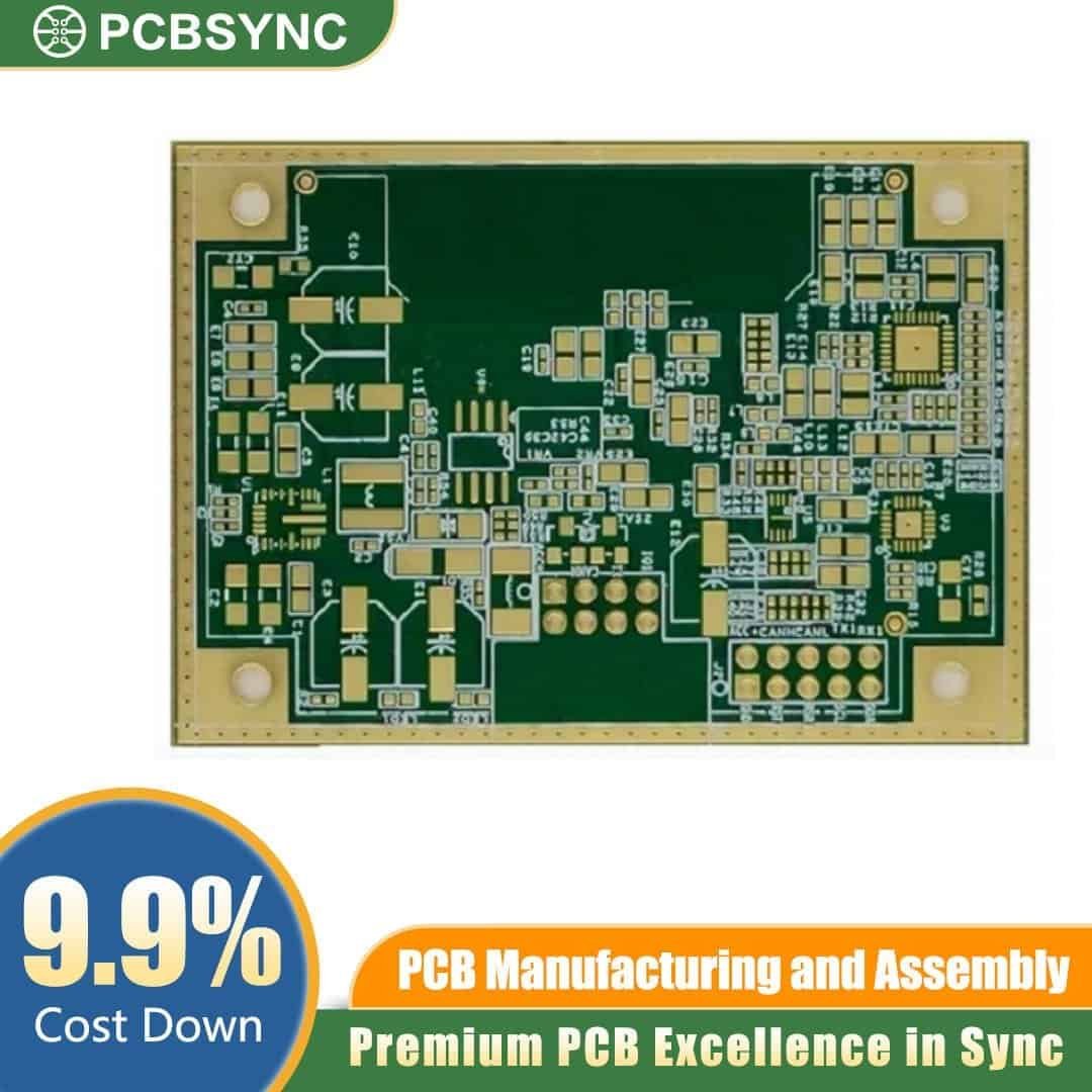 RO3200 2.0mm 3oz 3u Gold 16-Layer Defense Command Control PCB