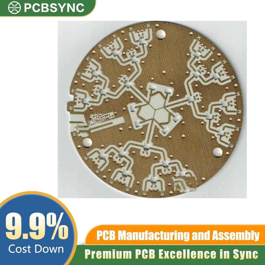 RO4003C 0.6mm 2oz Hard Gold 6-Layer UAV Communication PCB
