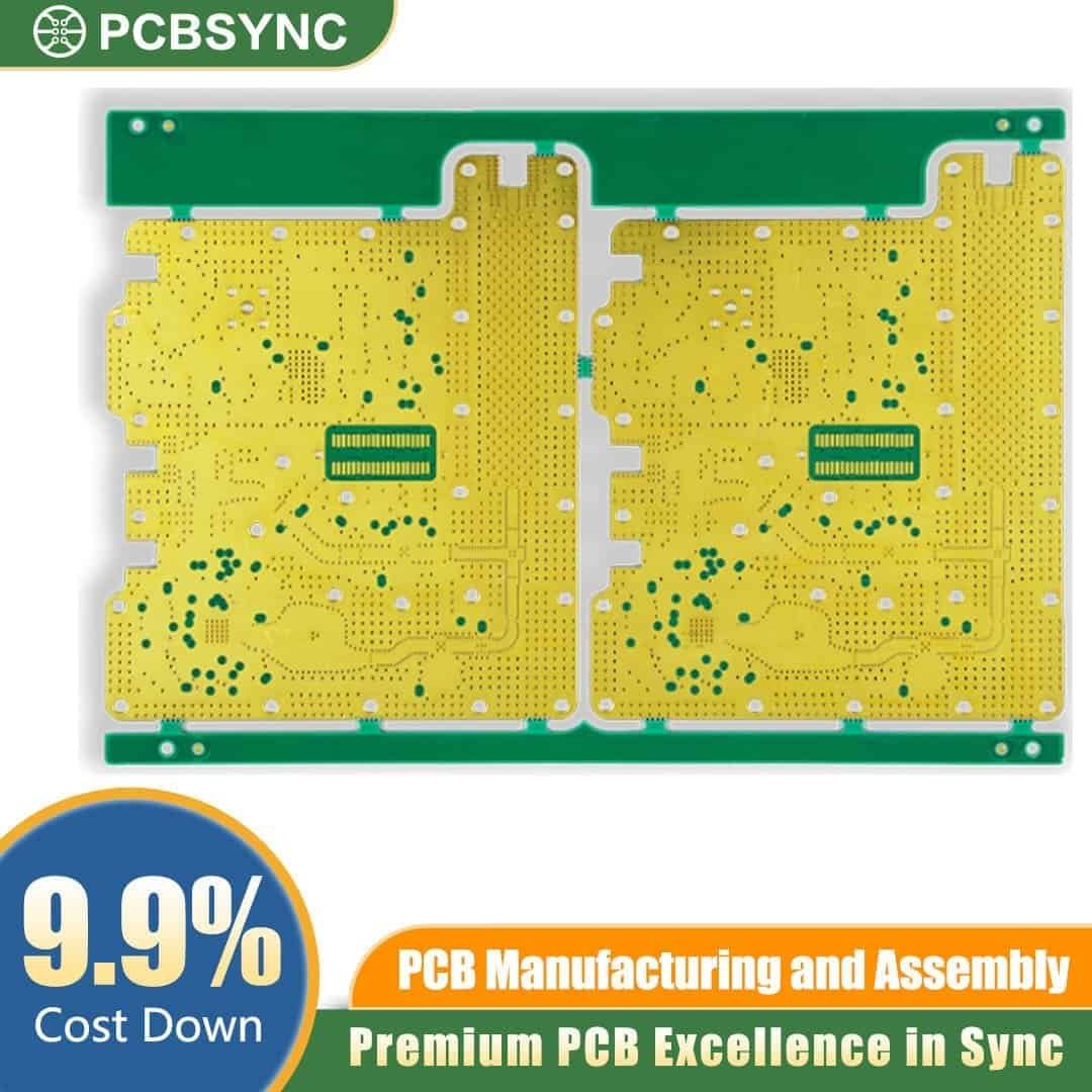 RO4003C 0.8mm 1oz 100u Gold Plating 6-Layer Long-Life Medical Implant Board