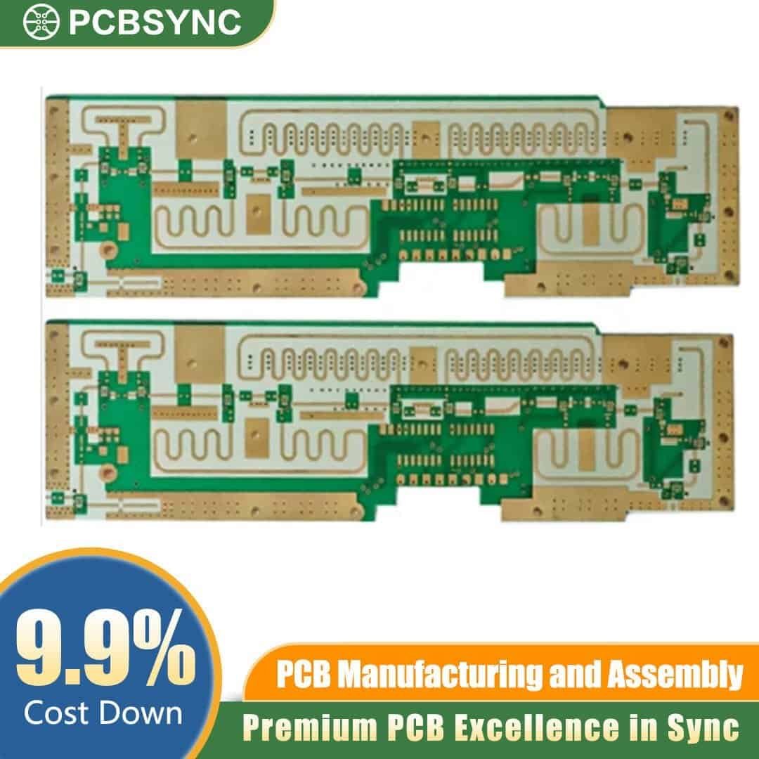 RO4003C 1.6mm 1oz ENIG 4-Layer Military GPS Anti-Jam Antenna PCB