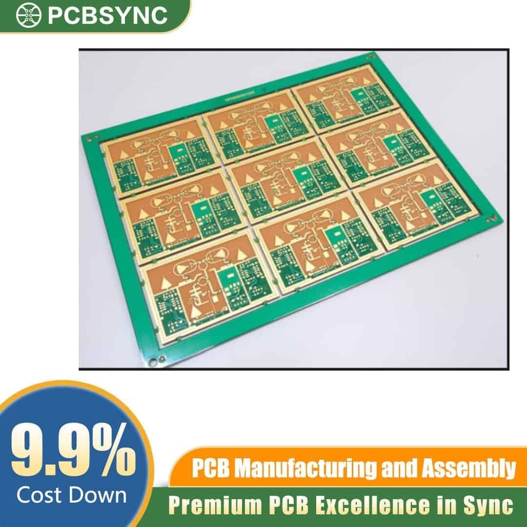 RO4003C 1.6mm 1oz Immersion Silver 4-Layer Bluetooth 5.3 Audio Module PCB