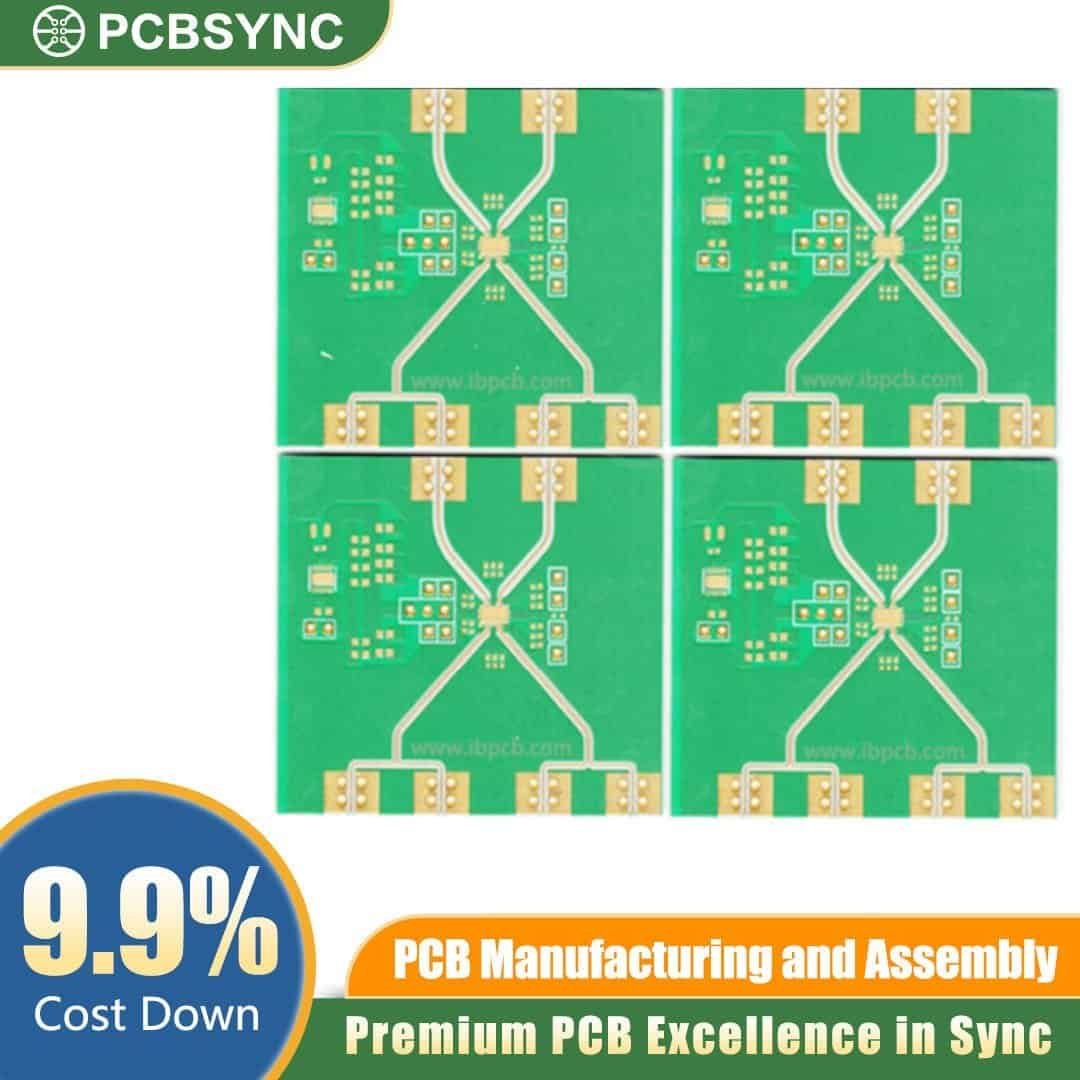 RO4350B 1.0mm 12oz Hard Gold 6-Layer Aircraft Traffic Alert System PCB