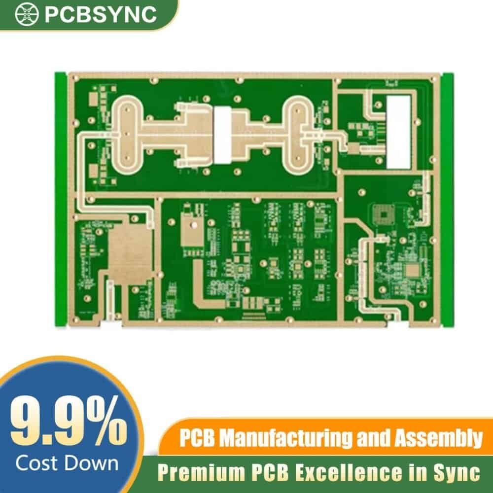 RO4350B 1.0mm 1oz Hard Gold 8-Layer Remote Radio Head PCB RO4350B 1.0mm 1oz Hard Gold 8-Layer Remote Radio Head PCB