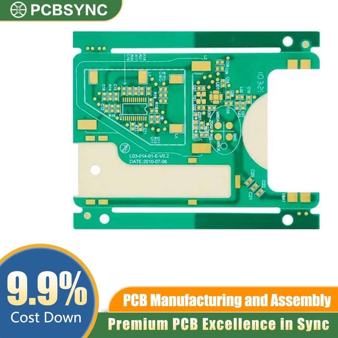 RO4350B 1.2mm 1oz 3u Gold 10-Layer Medical Ophthalmology Equipment Board