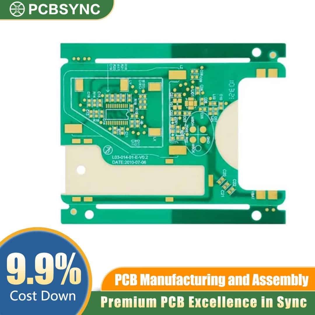 RO4350B 1.2mm 3oz ENIG 12-Layer Active Antenna System PCB