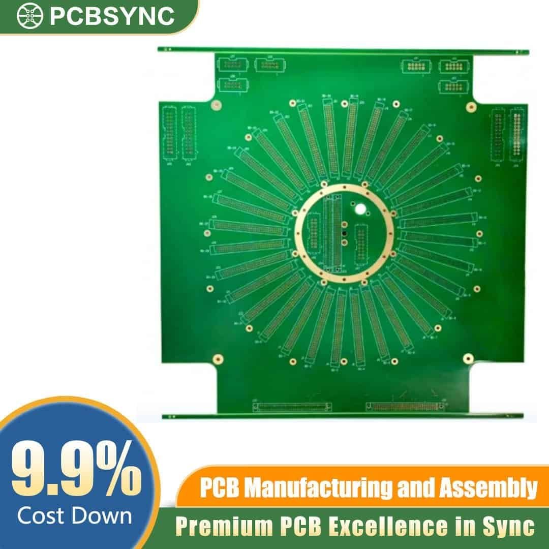 RO4350B 1.6mm 1oz Immersion Gold 10-Layer WiFi 6 Tri-Band Router Board