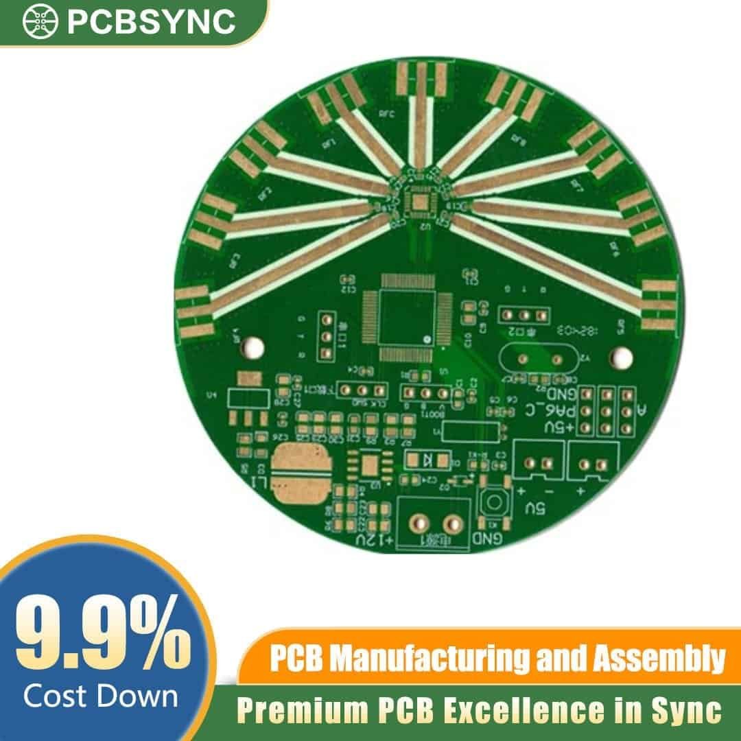 RO4350B 1.6mm 2oz ENIG 8-Layer 5G Massive MIMO Base Station PCB