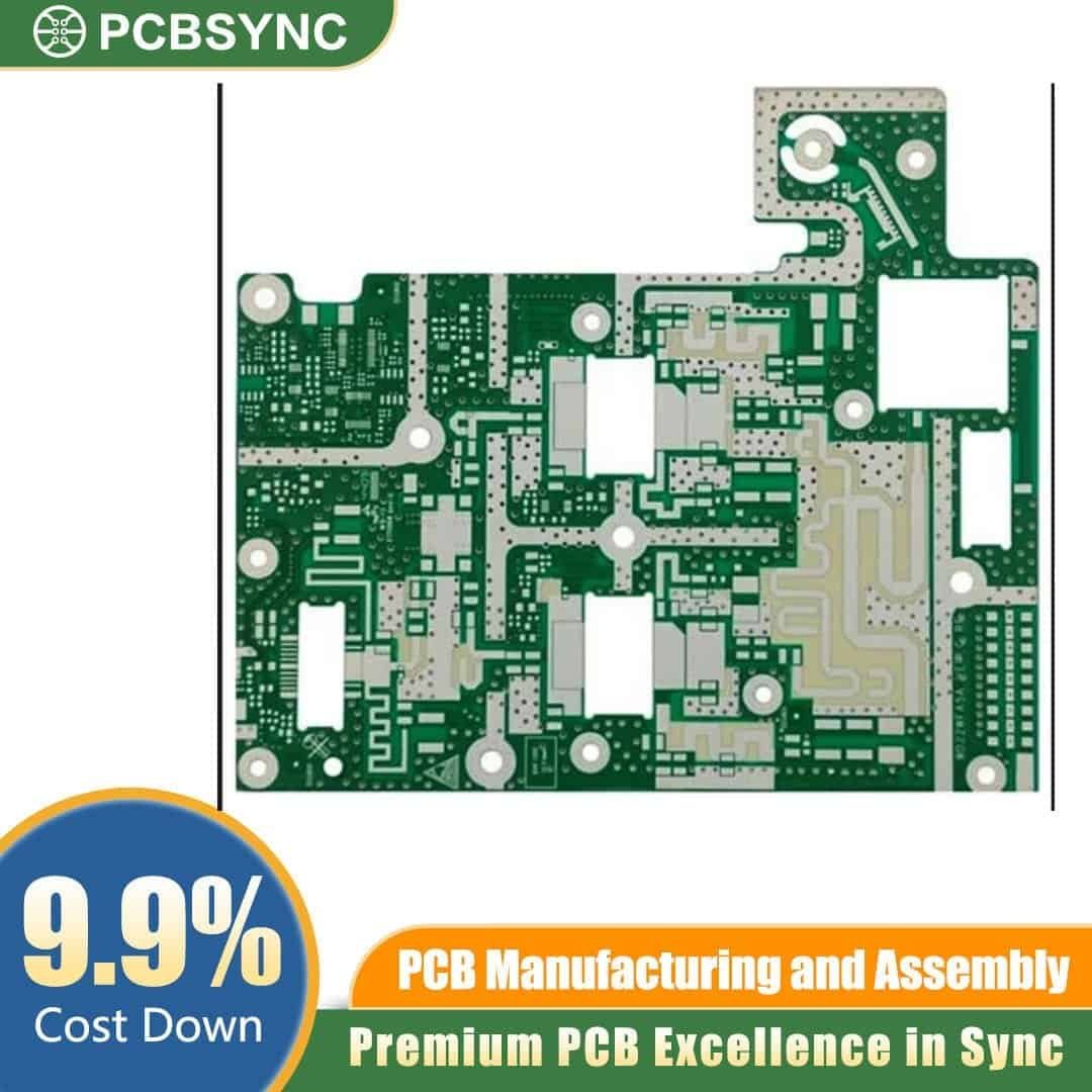 RO4350B 1.8mm 1oz Immersion Gold 14-Layer Medical Gamma Camera Detector Board