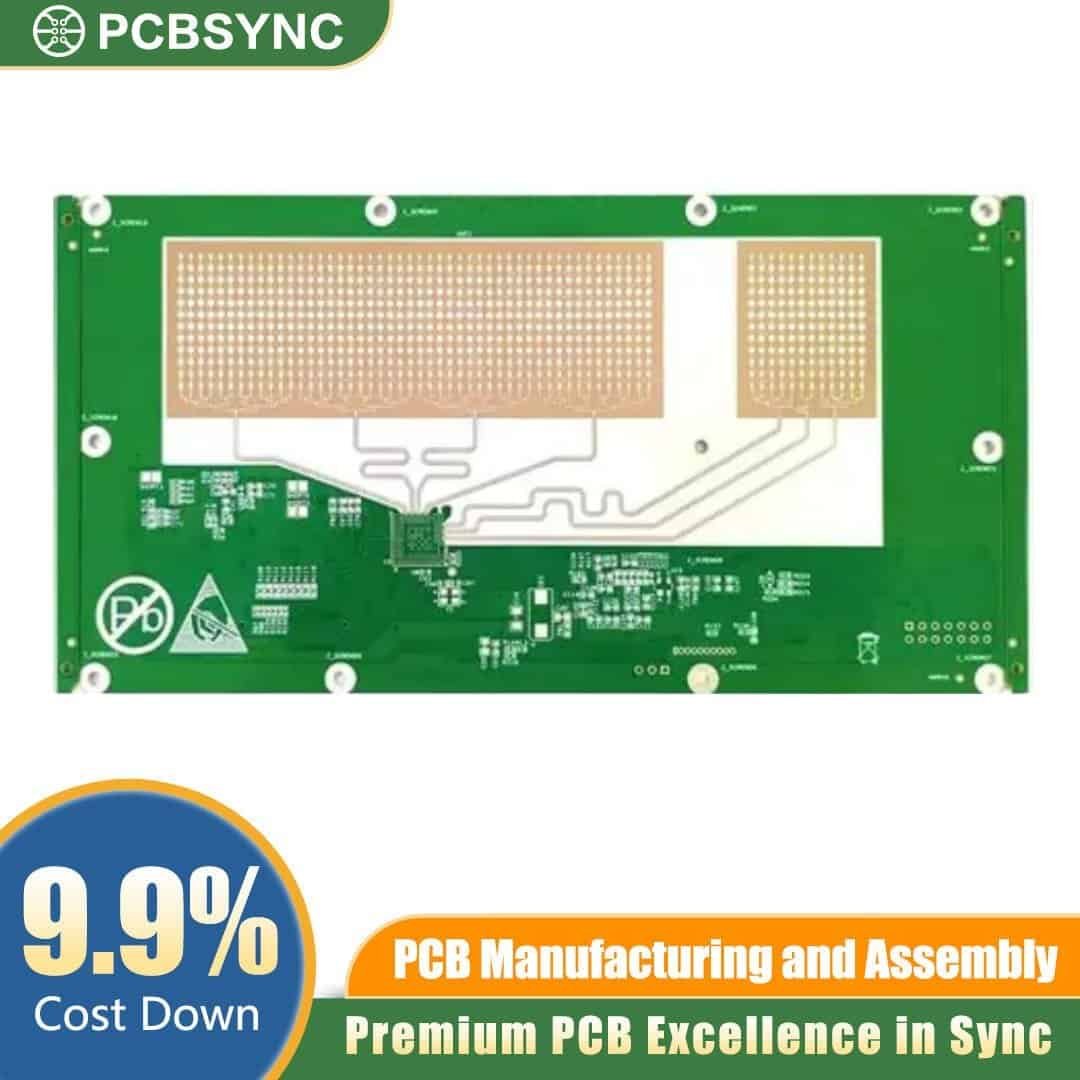 RO4350B 2.0mm 2oz 10u Gold 12-Layer PET Scanner Detector Interface Board