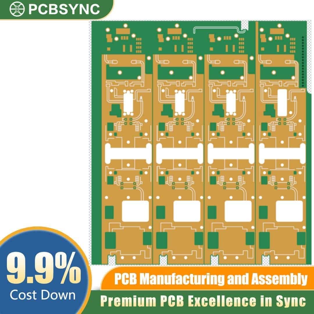 RO4360G2 0.8mm 1oz Immersion Silver 6-Layer Lane Departure Warning Radar PCB