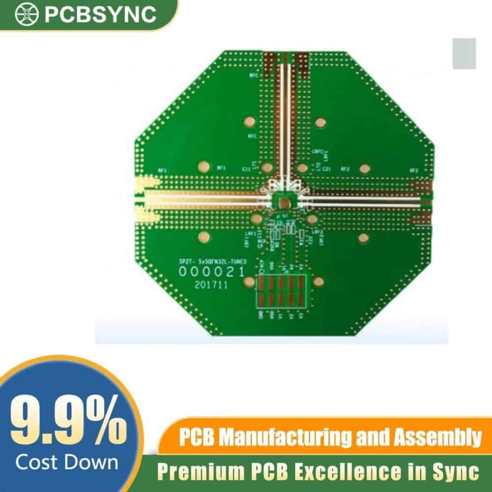 RO4500 0.6mm 1oz ENIG 4-Layer Smart Factory Sensor Node Board RO4500 0.6mm 1oz ENIG 4-Layer Smart Factory Sensor Node Board