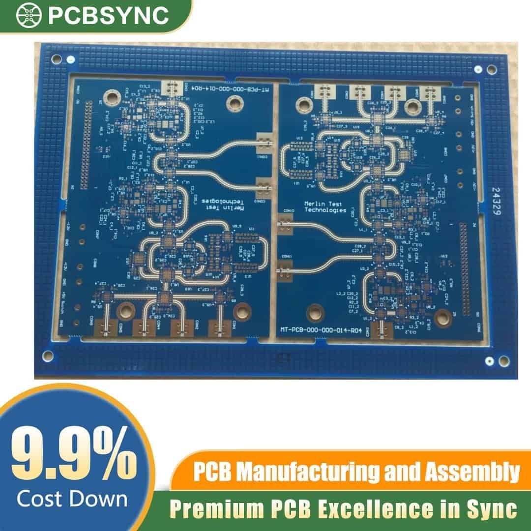 RO4500 1.2mm 2oz ENIG 6-Layer Hybrid RF-Digital Circuit Board