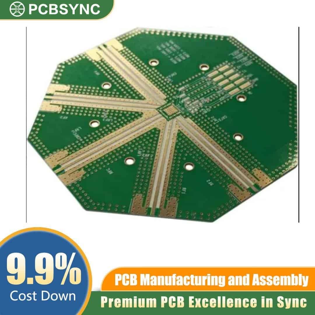 RO4700 0.5mm 12oz 3u Gold 4-Layer High-Speed Interconnect PCB
