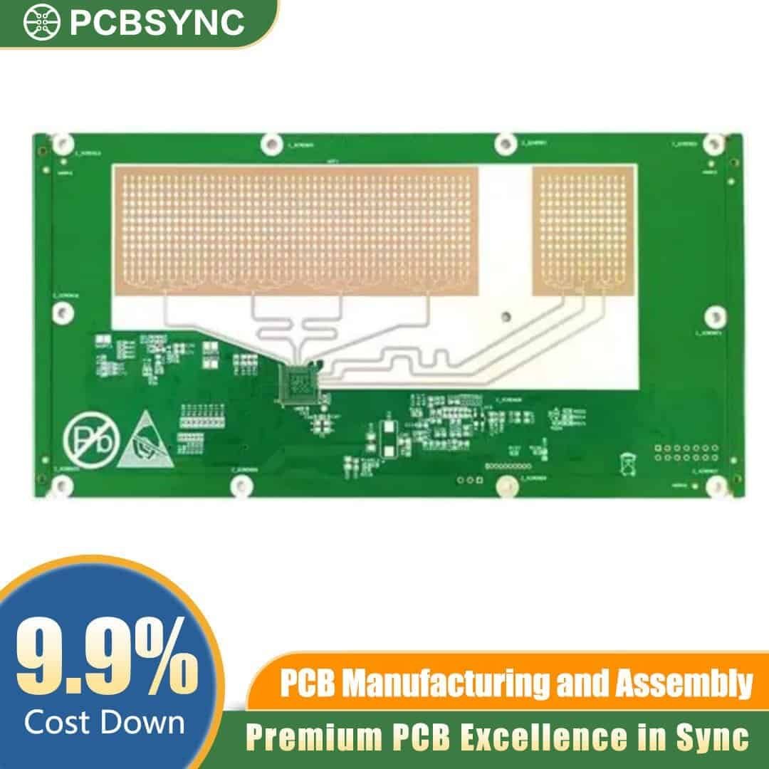 RO4700 1.2mm 1oz Hard Gold 16-Layer Edge AI IoT Processor PCB