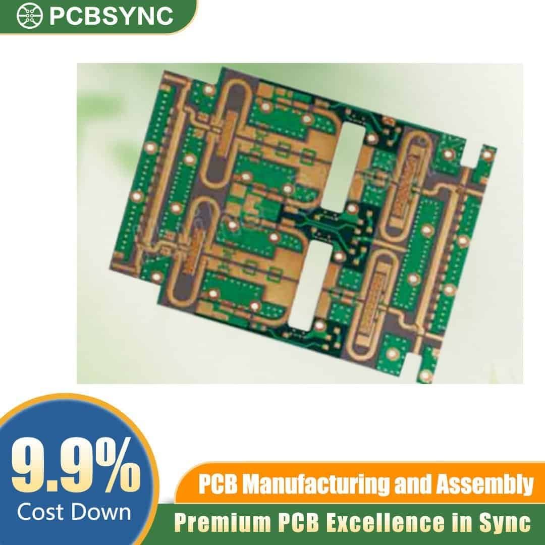 RO4700 1.6mm 1oz Immersion Gold 10-Layer Massive MIMO Precoding Board