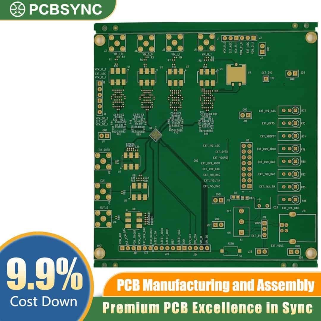 RO4830 0.6mm 1oz 50u Gold Plating 4-Layer Automotive Keyless Entry Board