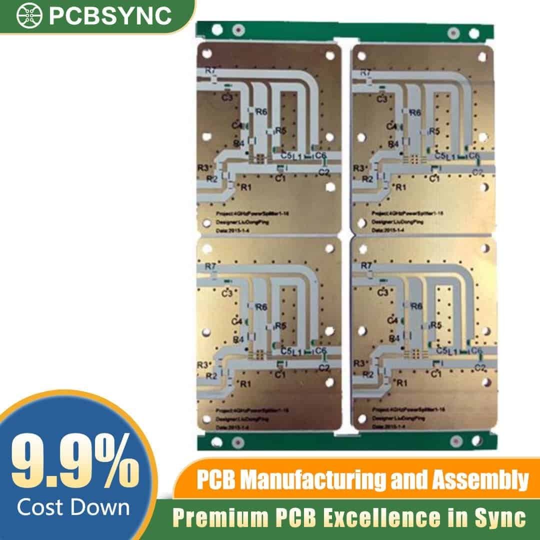 RO4830 0.8mm 2oz Immersion Gold 4-Layer 5G Small Cell Backhaul Board