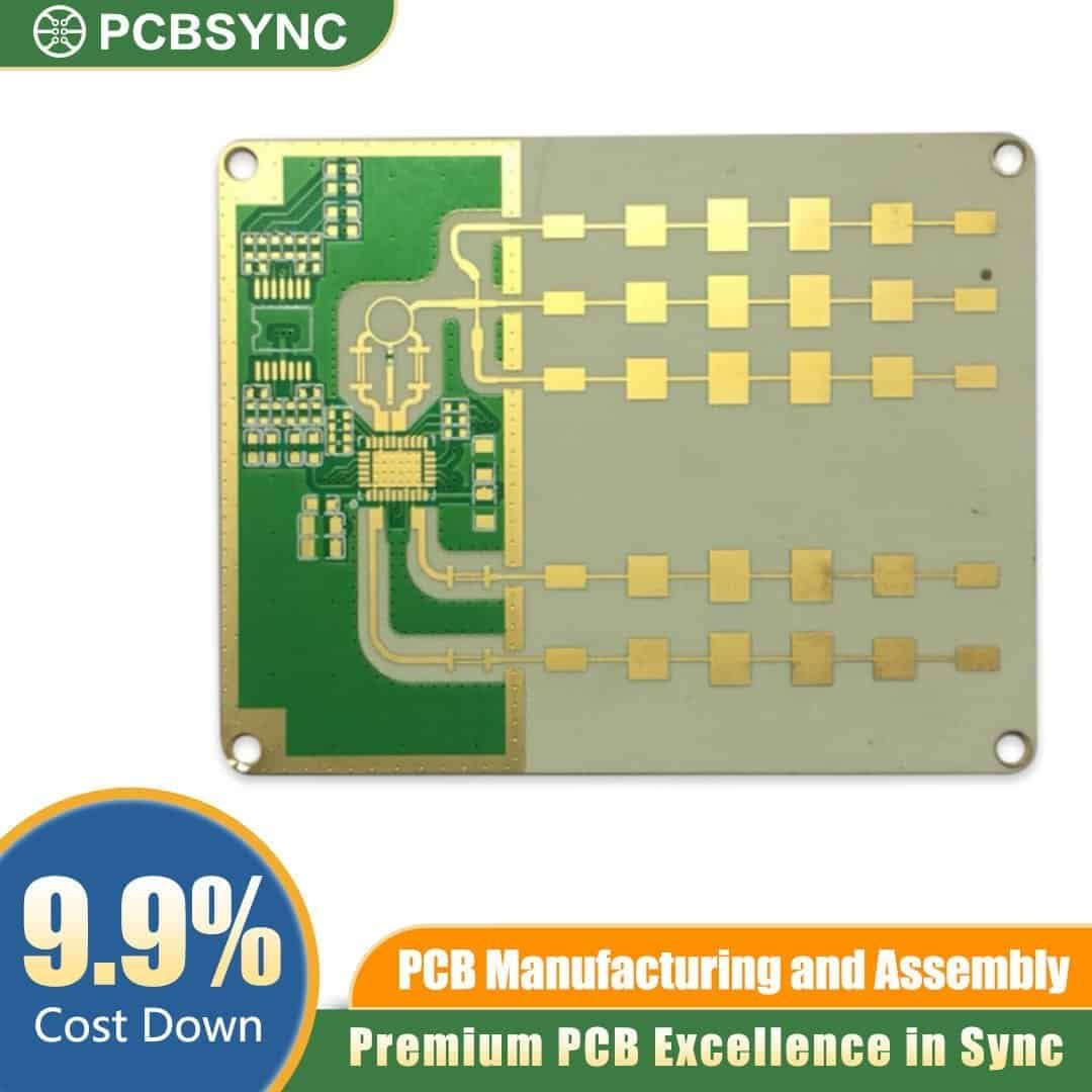 RO4830 1.0mm 1/2oz Hard Gold 6-Layer Implantable Device Telemetry PCB