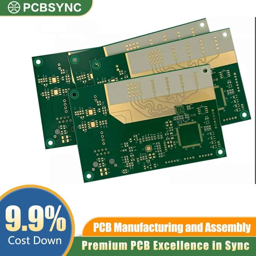RO4830 2.4mm 2oz Hard Gold 16-Layer Base Station Power Amplifier PCB