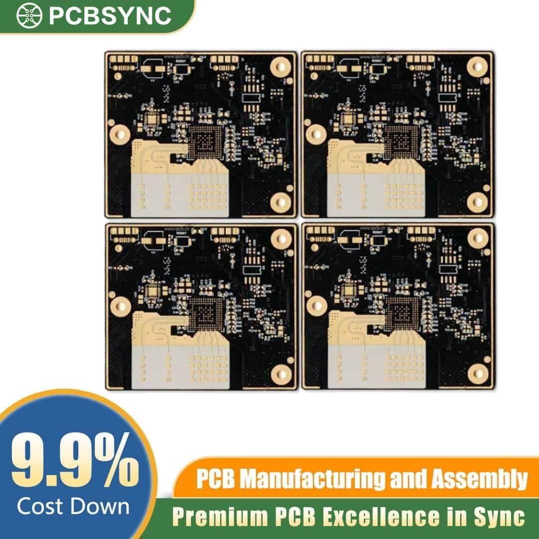 RO4835 1.2mm 1oz ENIG 4-Layer UAV Autopilot Communication PCB