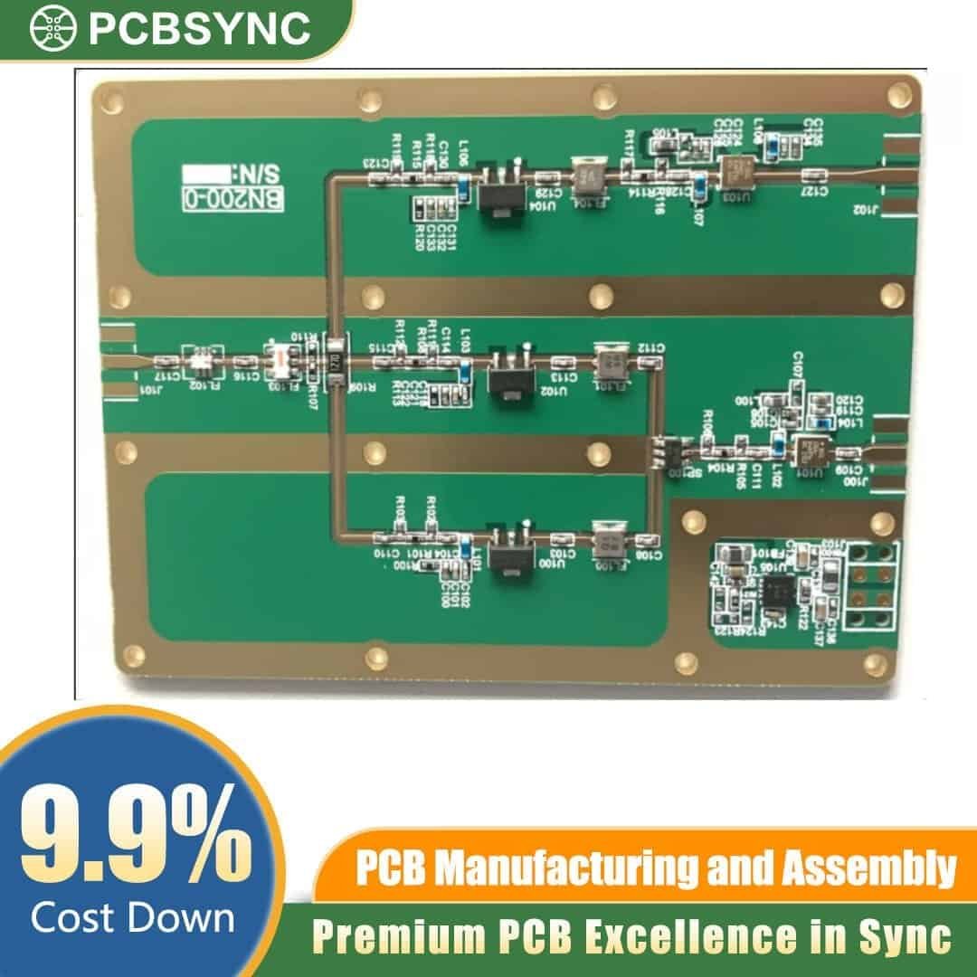 RO4835IND 1.0mm 1oz ENIG 2-Layer Factory Automation RF PCB